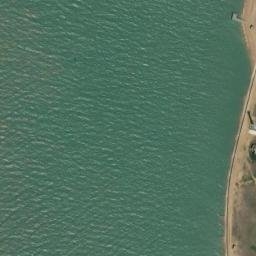 Satellite imagery of Landguard Point, GB