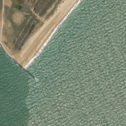 Satellite imagery of Landguard Point, GB