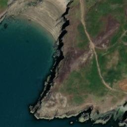 Satellite imagery of St Davids Head, GB