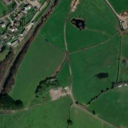 Satellite imagery of Pen y Clawdd Castle, GB