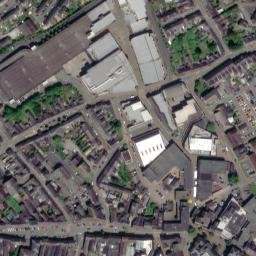 Satellite imagery of Carmarthen Castle, GB