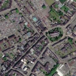 Satellite imagery of Carmarthen Castle, GB