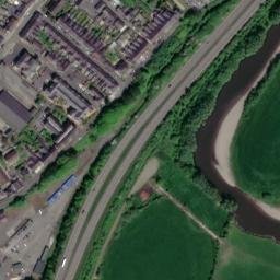 Satellite imagery of Carmarthen Castle, GB