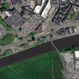 Satellite imagery of Carmarthen Castle, GB