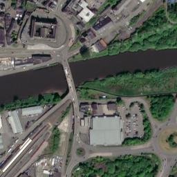 Satellite imagery of Carmarthen Castle, GB