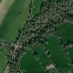 Satellite imagery of Llawhaden Castle, GB