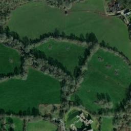 Satellite imagery of Llawhaden Castle, GB