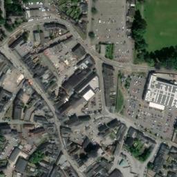 Satellite imagery of Abergavenny Castle, GB