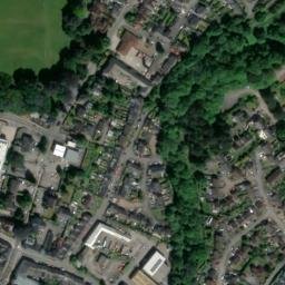 Satellite imagery of Abergavenny Castle, GB