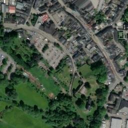 Satellite imagery of Abergavenny Castle, GB