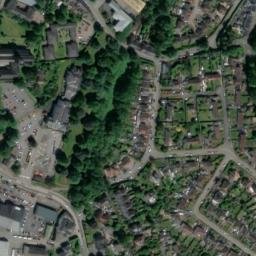 Satellite imagery of Abergavenny Castle, GB