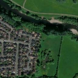 Satellite imagery of Abergavenny Castle, GB