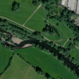 Satellite imagery of Abergavenny Castle, GB