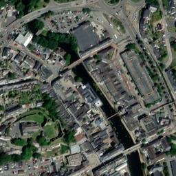 Satellite imagery of Haverfordwest Castle, GB