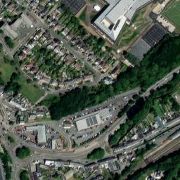 Satellite imagery of Haverfordwest Castle, GB