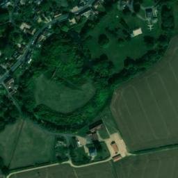 Satellite imagery of Pleshey Castle, GB