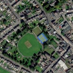 Satellite imagery of Tir y Dail house, GB
