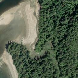 Satellite imagery of Koeye Point, CA