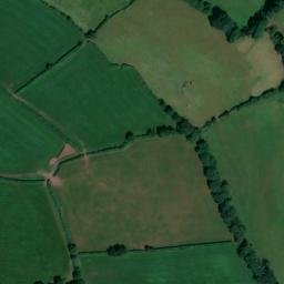 Satellite imagery of Laugharne Castle, GB