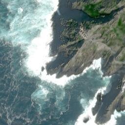 Satellite imagery of Washerwoman Rock, IE