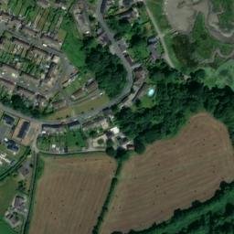 Satellite imagery of Laugharne Castle, GB