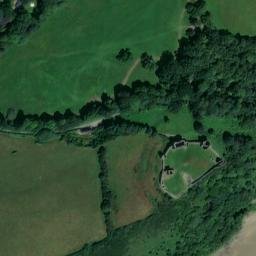 Satellite imagery of Llansteffan Castle, GB