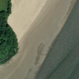Satellite imagery of Llansteffan Castle, GB