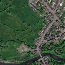 Satellite imagery of Kidwelly Castle, GB