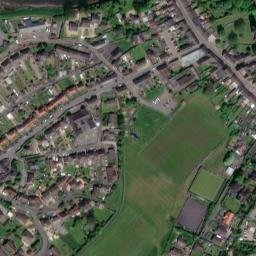Satellite imagery of Kidwelly Castle, GB