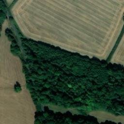Satellite imagery of Hampden Grims Ditch mounds, GB