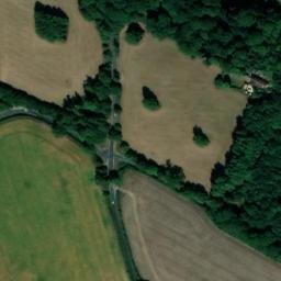 Satellite imagery of Hampden Grims Ditch mounds, GB