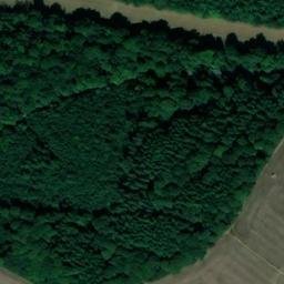 Satellite imagery of Hampden Grims Ditch mounds, GB