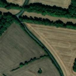 Satellite imagery of Hampden Grims Ditch mounds, GB