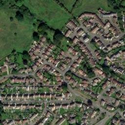 Satellite imagery of Usk Castle, GB