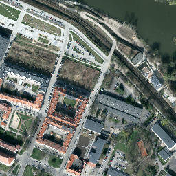 Satellite imagery of Głogów - zamek książęcy XII w., PL