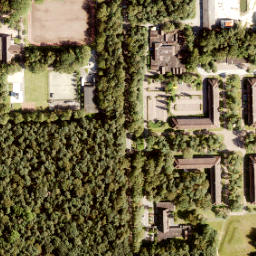 Satellite imagery of Fusilladeplaats Kamp Vught met Monument, NL