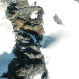 Satellite imagery of Minaret Peak, CA