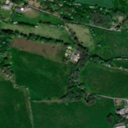 Satellite imagery of Manorbier Castle, GB