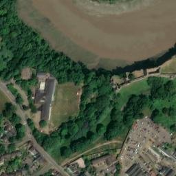 Satellite imagery of Chepstow Castle, GB