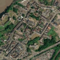 Satellite imagery of Chepstow Castle, GB
