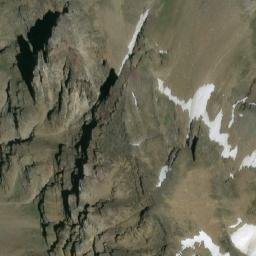 Satellite imagery of Bow Peak, CA