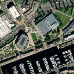 Satellite imagery of Swansea Castle, GB