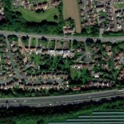 Satellite imagery of Langstone Court Motte, GB