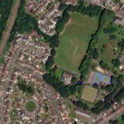 Satellite imagery of Caerphilly Castle, GB