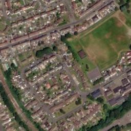 Satellite imagery of Caerphilly Castle, GB