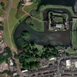Satellite imagery of Caerphilly Castle, GB
