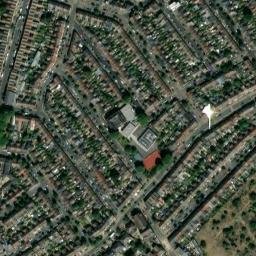Satellite imagery of West Ham Parish Boundary Stone, GB
