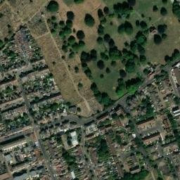 Satellite imagery of West Ham Parish Boundary Stone, GB