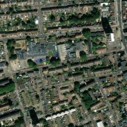 Satellite imagery of West Ham Parish Boundary Stone, GB
