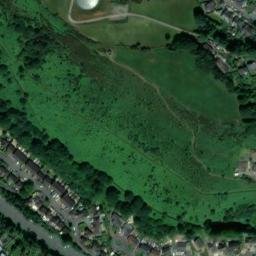 Satellite imagery of Llantrisant Castle, GB
